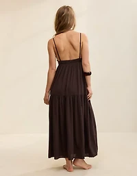 Aerie On-The-Down-Low Back Dress