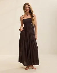 Aerie On-The-Down-Low Back Dress