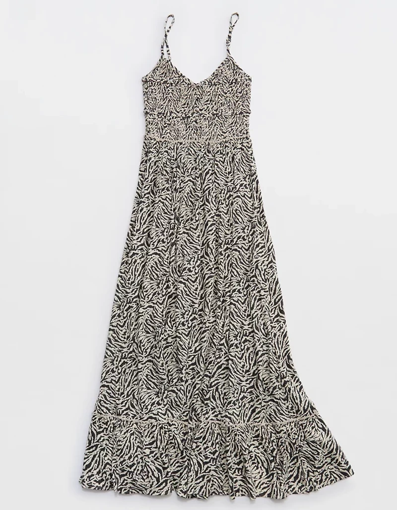 Aerie Button Front Maxi Dress