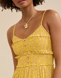 Aerie Button Front Maxi Dress