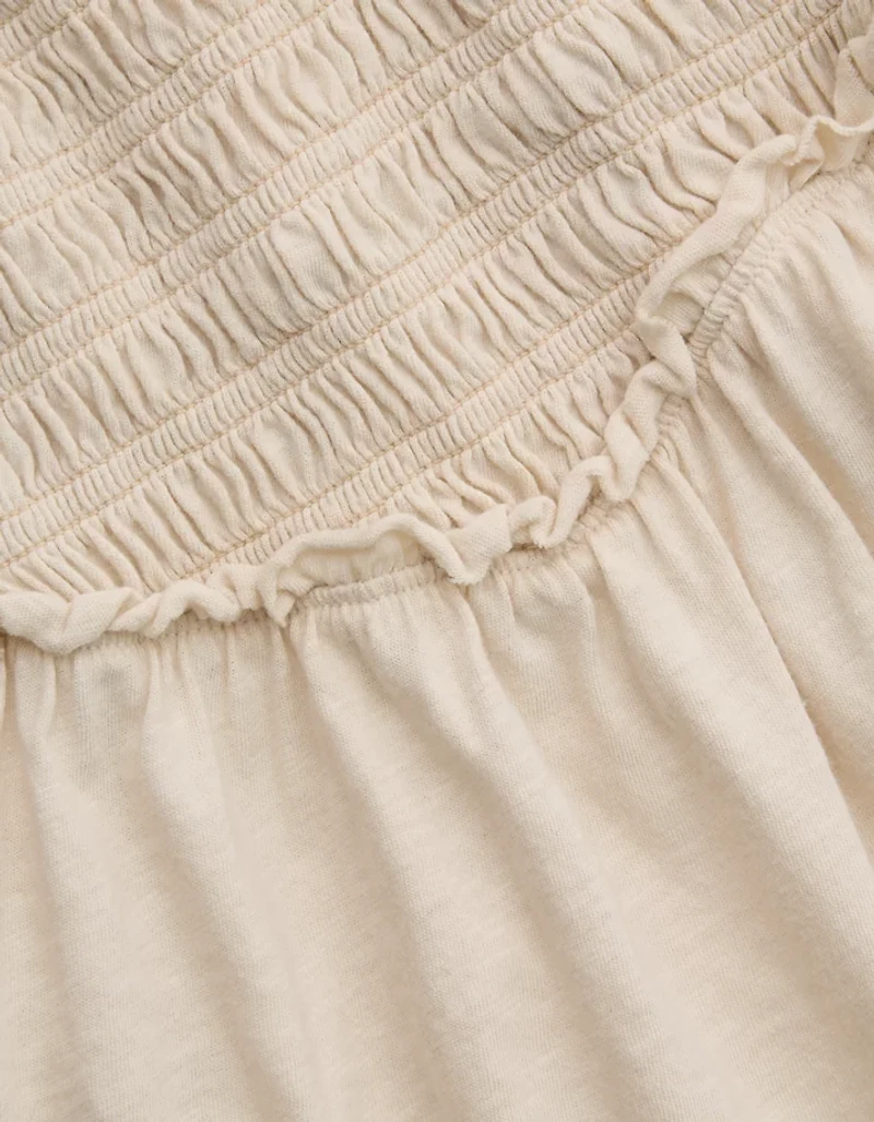 Aerie Happiest Smocked Mini Dress