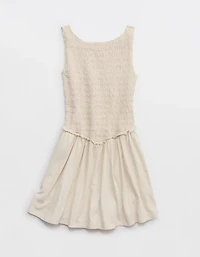 Aerie Happiest Smocked Mini Dress