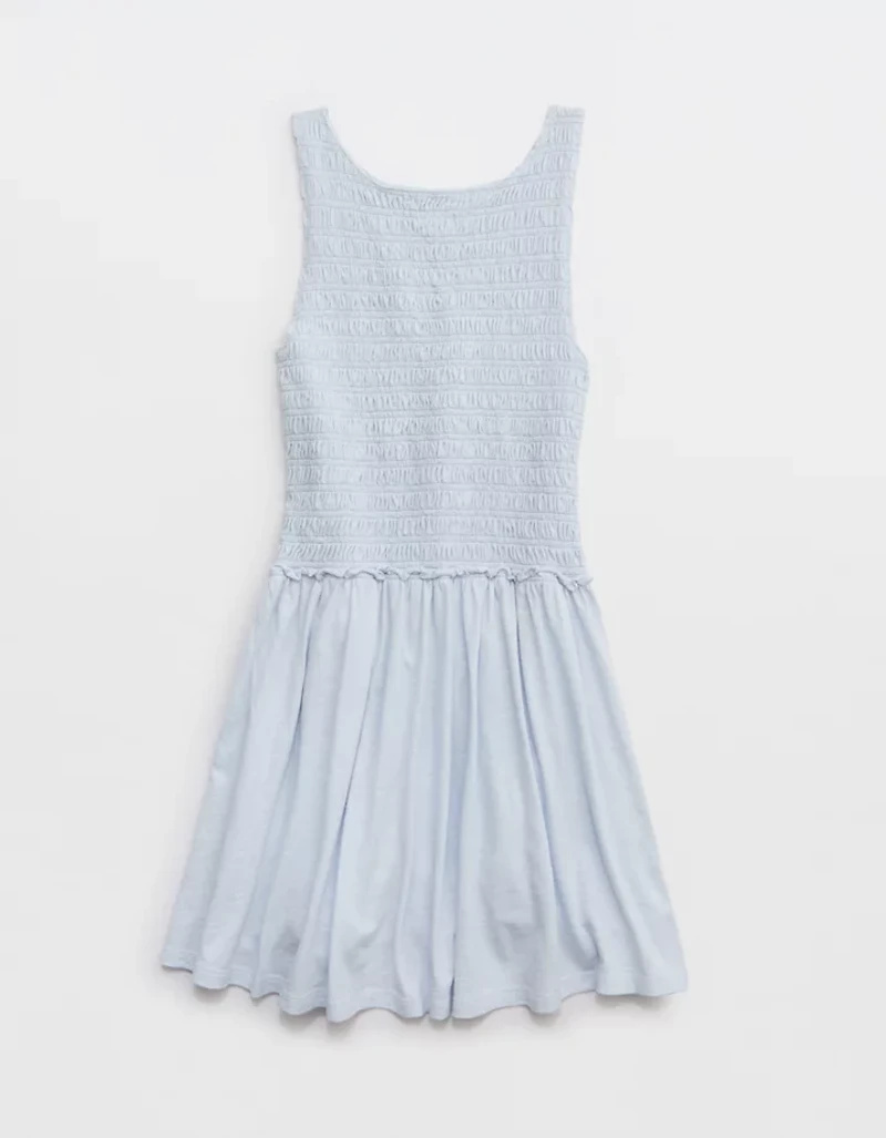 Aerie Happiest Smocked Mini Dress