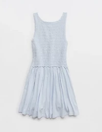 Aerie Happiest Smocked Mini Dress