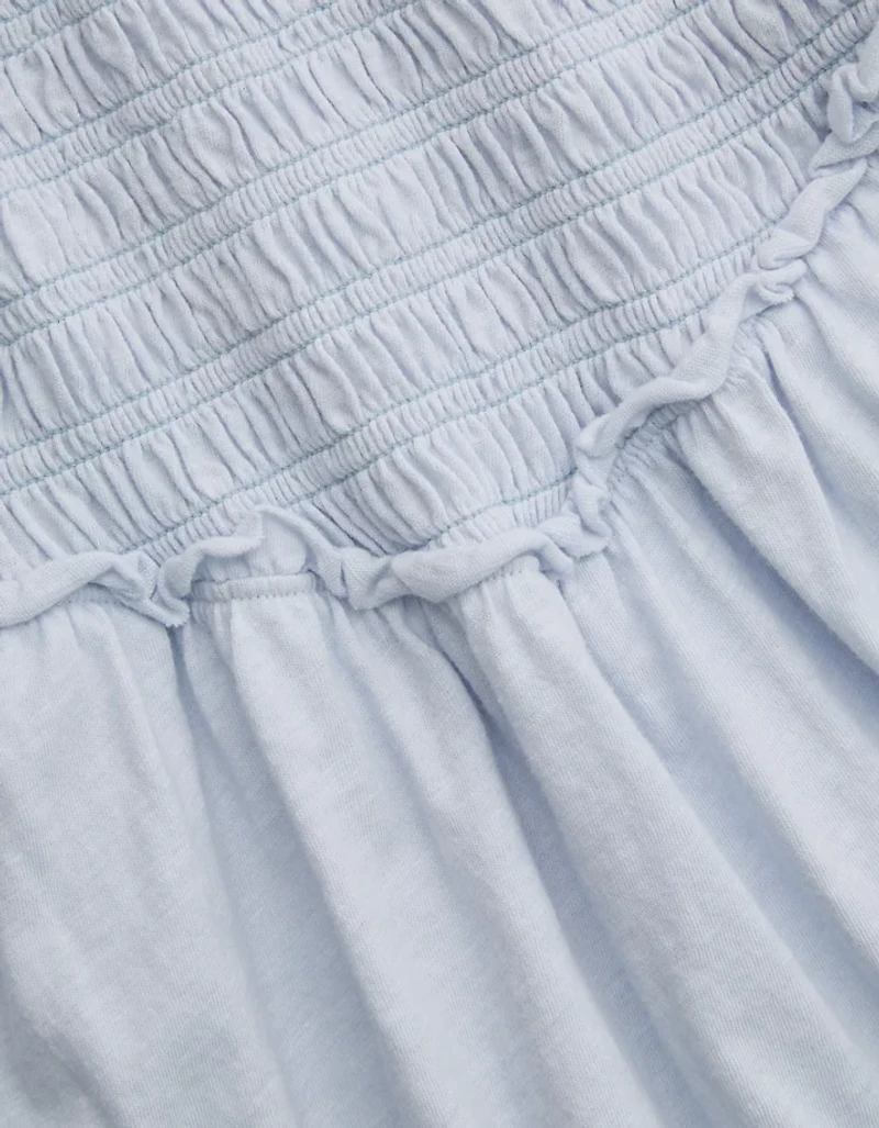 Aerie Happiest Smocked Mini Dress