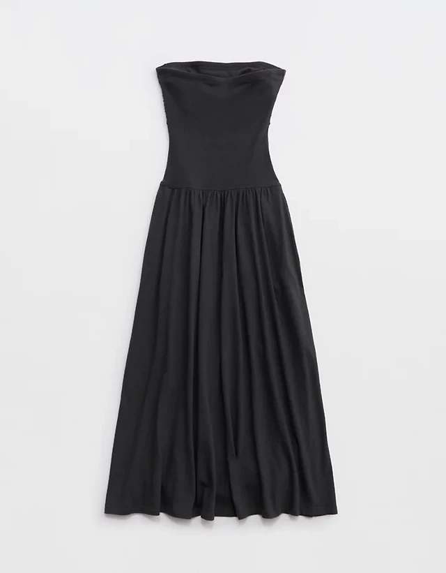 aerie tank asymmetric midi dress Aerie Aerie Tank Asymmetric Midi Dress for Women