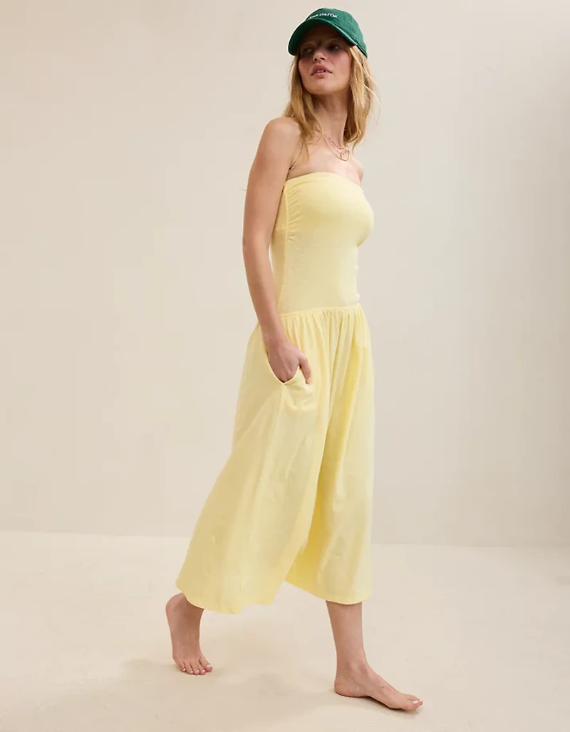 Aerie Happiest Tube Midi Dress