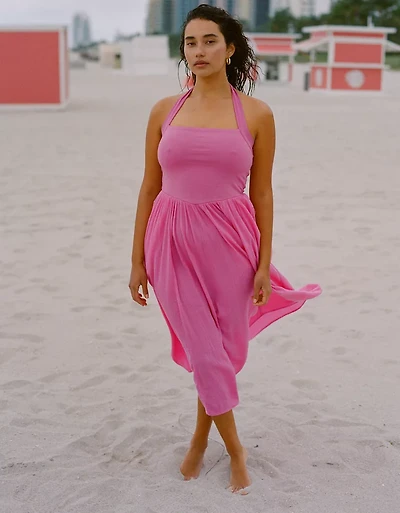 Aerie At The Barre Halter Dress