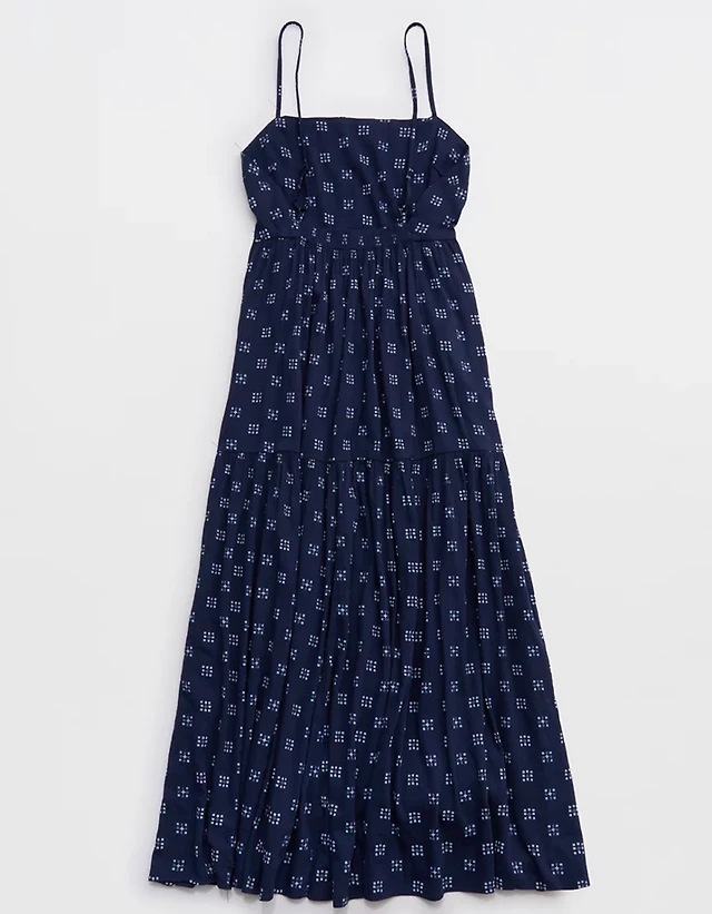 Aerie On-The-Down-Low Back Dress