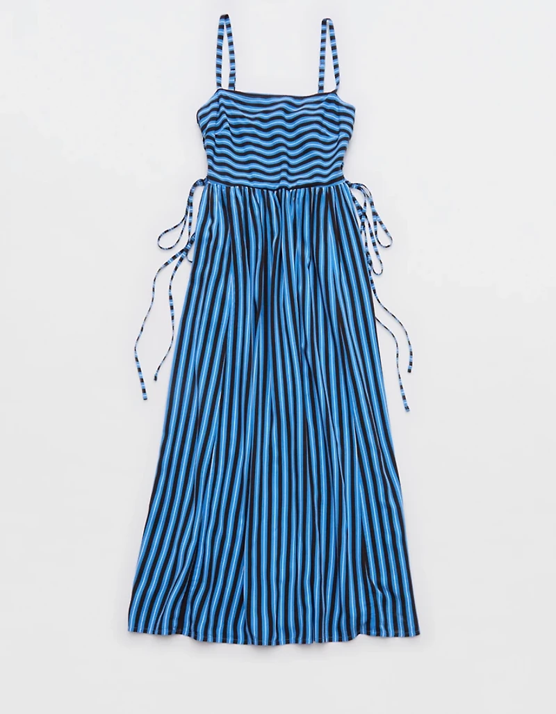 Aerie Happy & Drapey Lace Up Dress