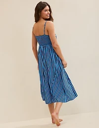 Aerie Happy & Drapey Lace Up Dress