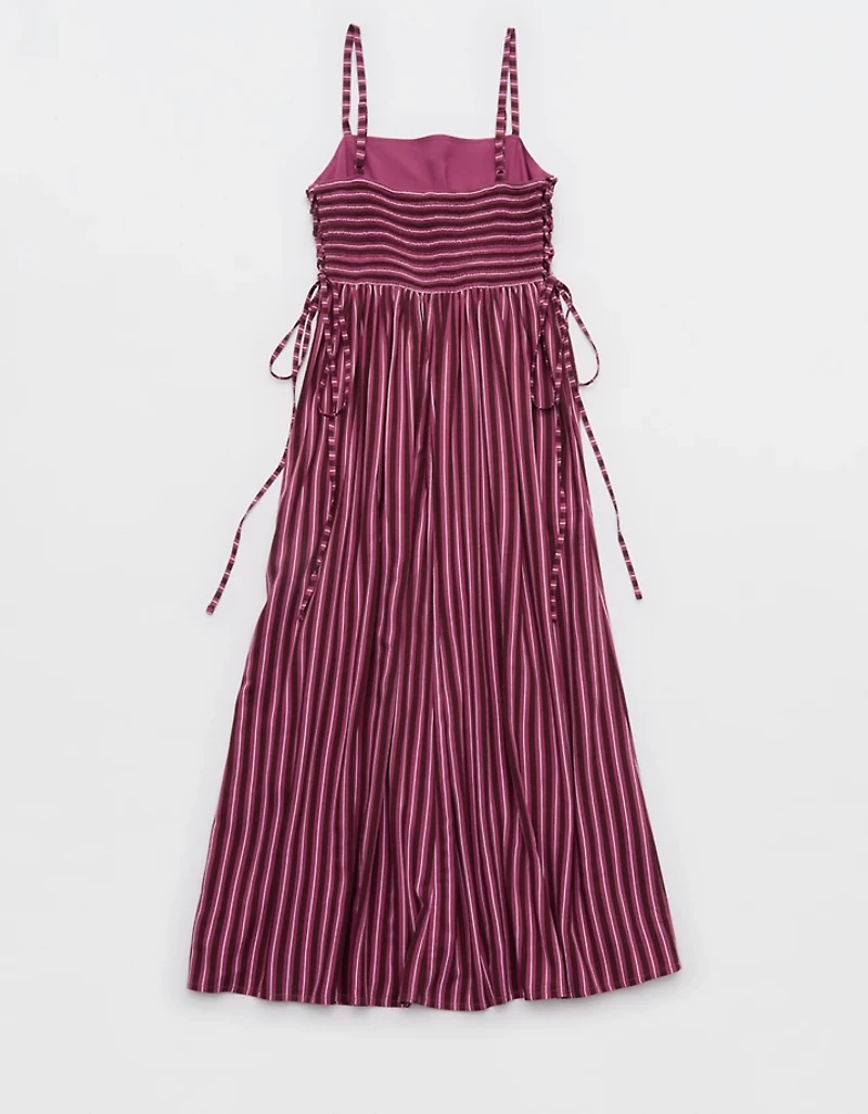 Aerie Happy & Drapey Lace Up Dress
