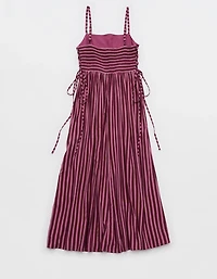 Aerie Happy & Drapey Lace Up Dress