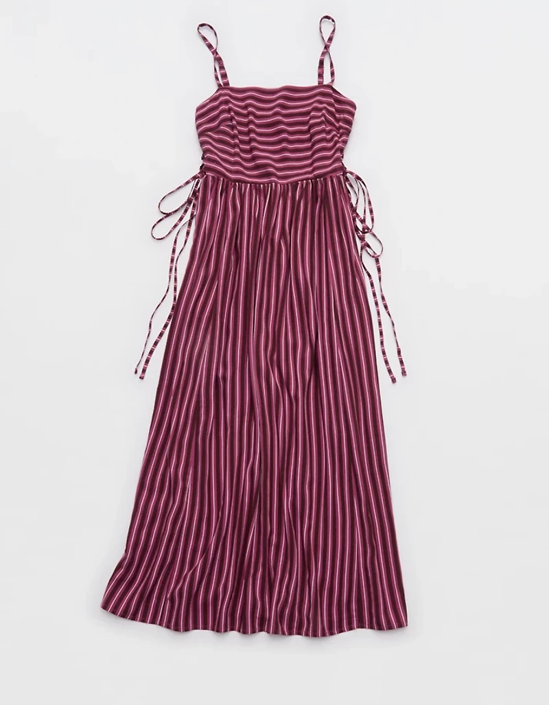 Aerie Happy & Drapey Lace Up Dress