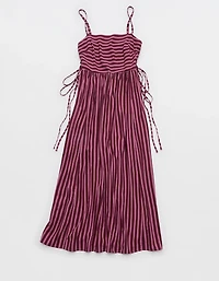 Aerie Happy & Drapey Lace Up Dress