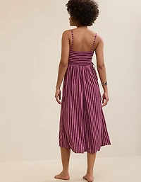Aerie Happy & Drapey Lace Up Dress