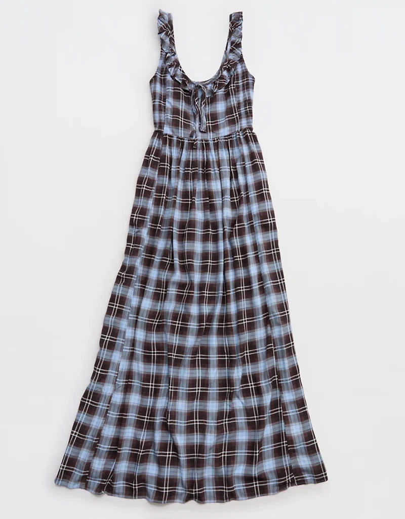 Aerie Happy & Drapey Side Smocked Dress