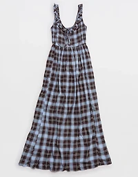 Aerie Happy & Drapey Side Smocked Dress