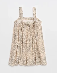 Aerie Printed Babydoll Mini Dress