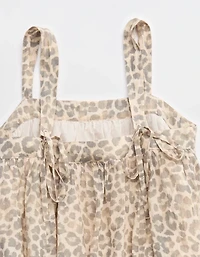 Aerie Printed Babydoll Mini Dress