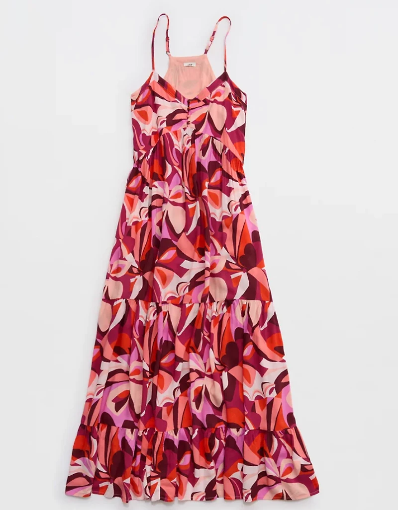 Aerie Printed Maxi Dress