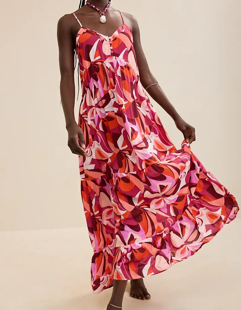 Aerie Printed Maxi Dress