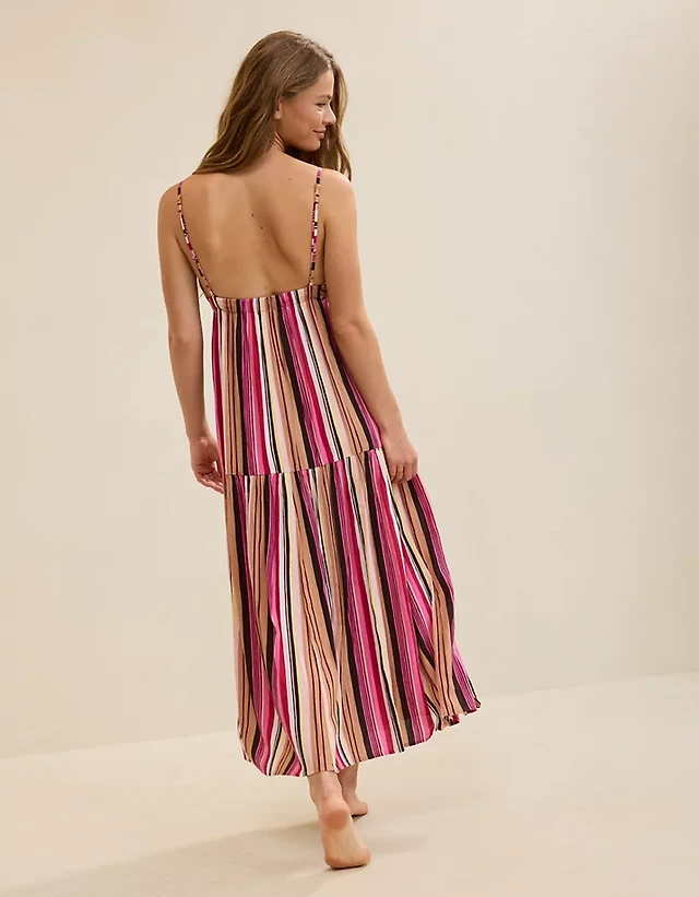 Aerie On-The-Down-Low Back Dress