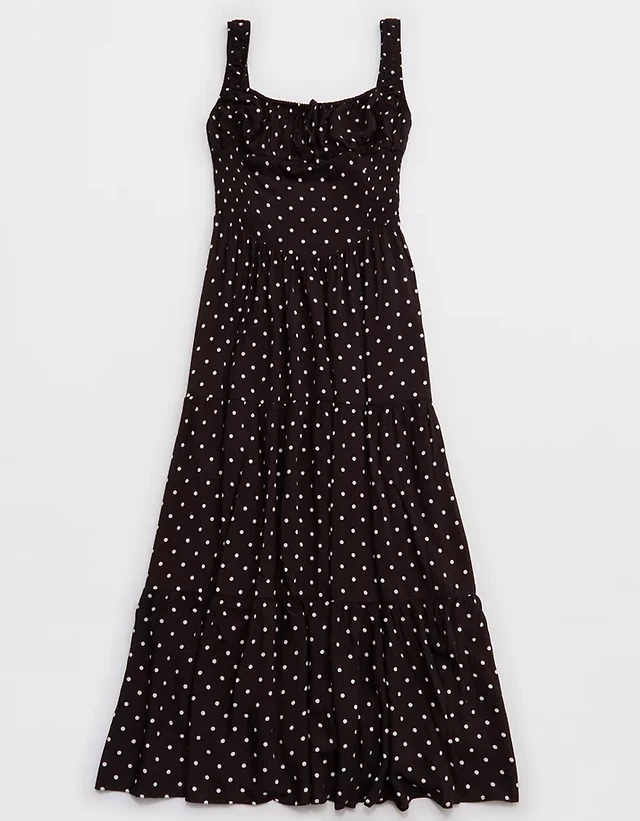 Aerie Embroidered Midaxi Dress | The Summit