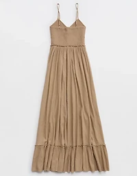 Aerie Button Front Maxi Dress
