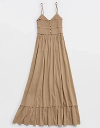 Aerie Button Front Maxi Dress