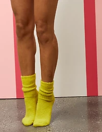 Aerie x Emily + Meritt Fuzzy Rib Crew Sock