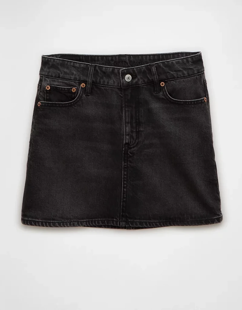 AE Stretch High-Waisted Perfect Denim Mini Skirt