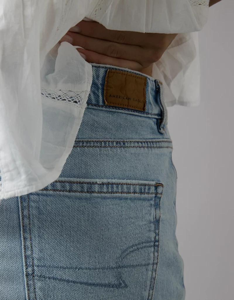 AE Stretch High-Waisted Perfect Denim Mini Skirt