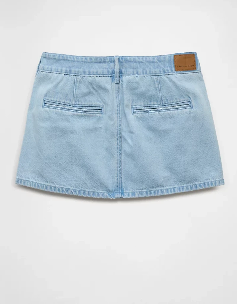 AE Low-Rise Denim Trouser Micro Skort