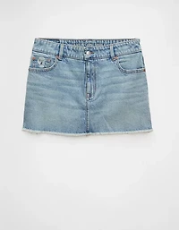 Minijupe en denim parfaite à taille extensible AE