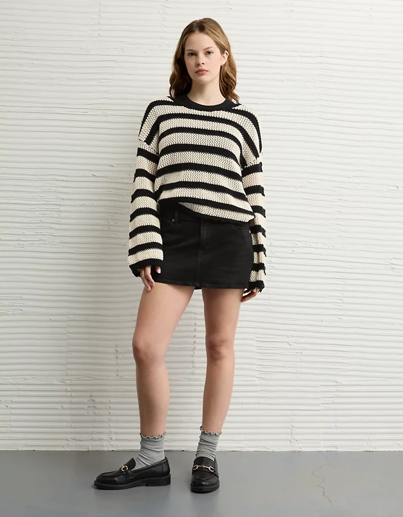 AE Stretch Denim Micro Perfect Skort