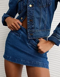 Jupe-short en tricot de denim It AE