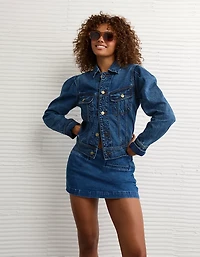 Jupe-short en tricot de denim It AE