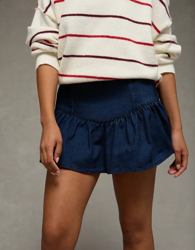 AE High-Waisted Pleated Mini Skirt