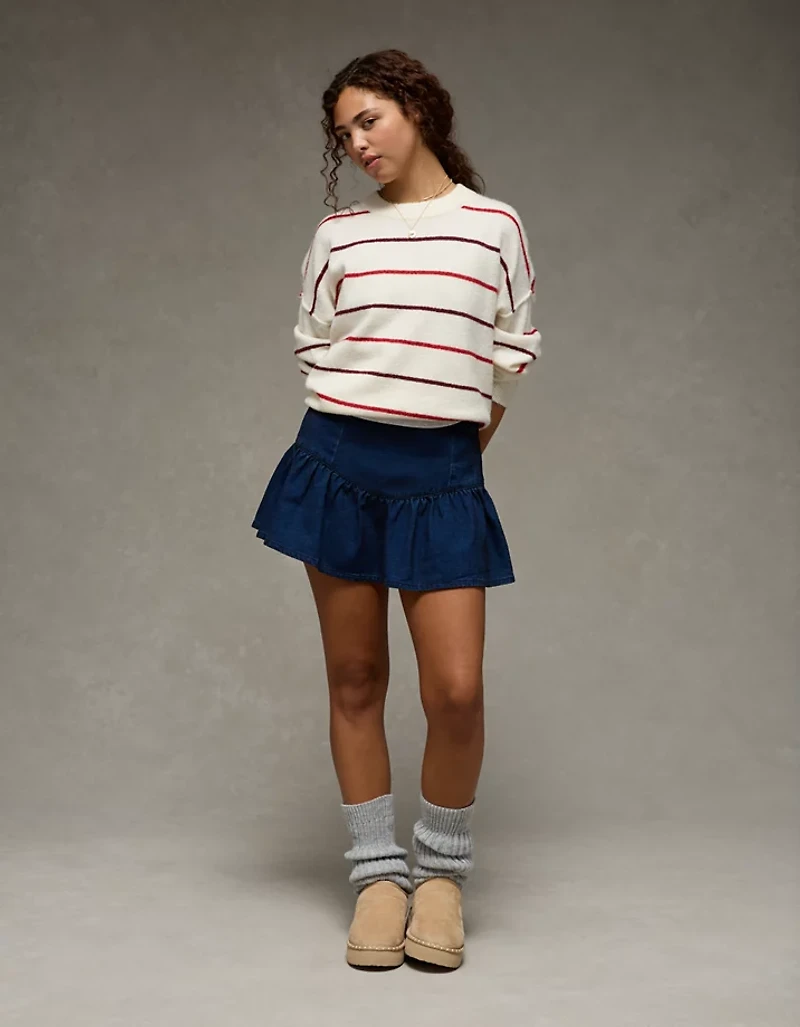 AE High-Waisted Pleated Mini Skirt