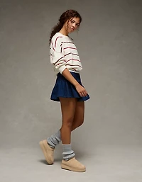 AE High-Waisted Pleated Mini Skirt