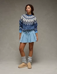 AE High-Waisted Pleated Mini Skirt