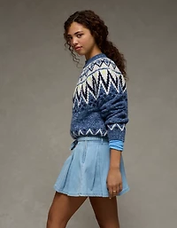 AE High-Waisted Pleated Mini Skirt