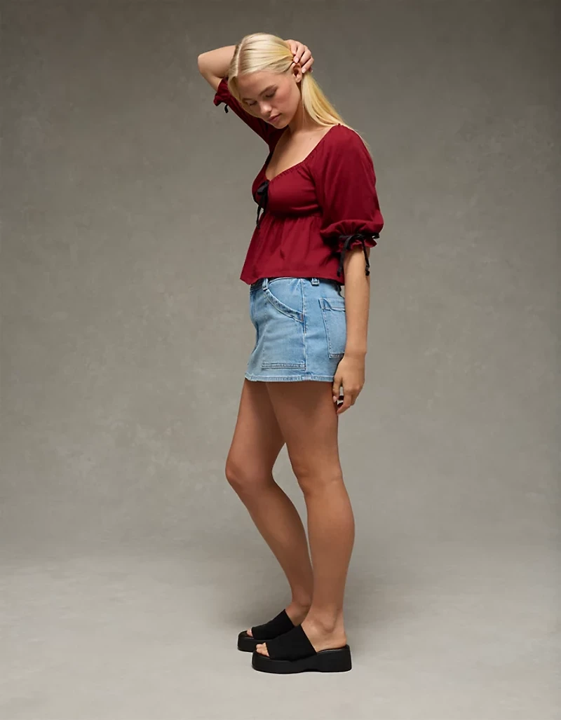 AE Stretch Low-Rise Micro Skort