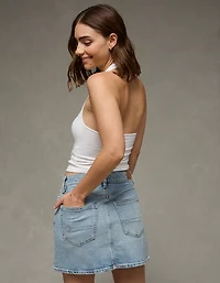 Minijupe parfaite à taille haute extensible AE