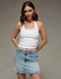 Minijupe parfaite à taille haute extensible AE