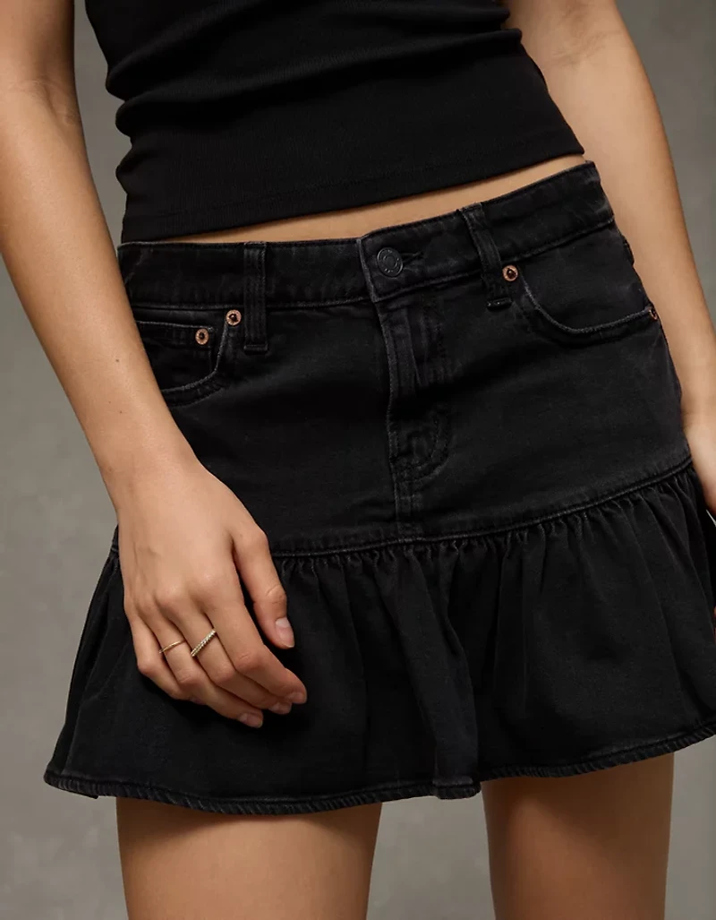 AE High-Waisted Ruffle Mini Skirt
