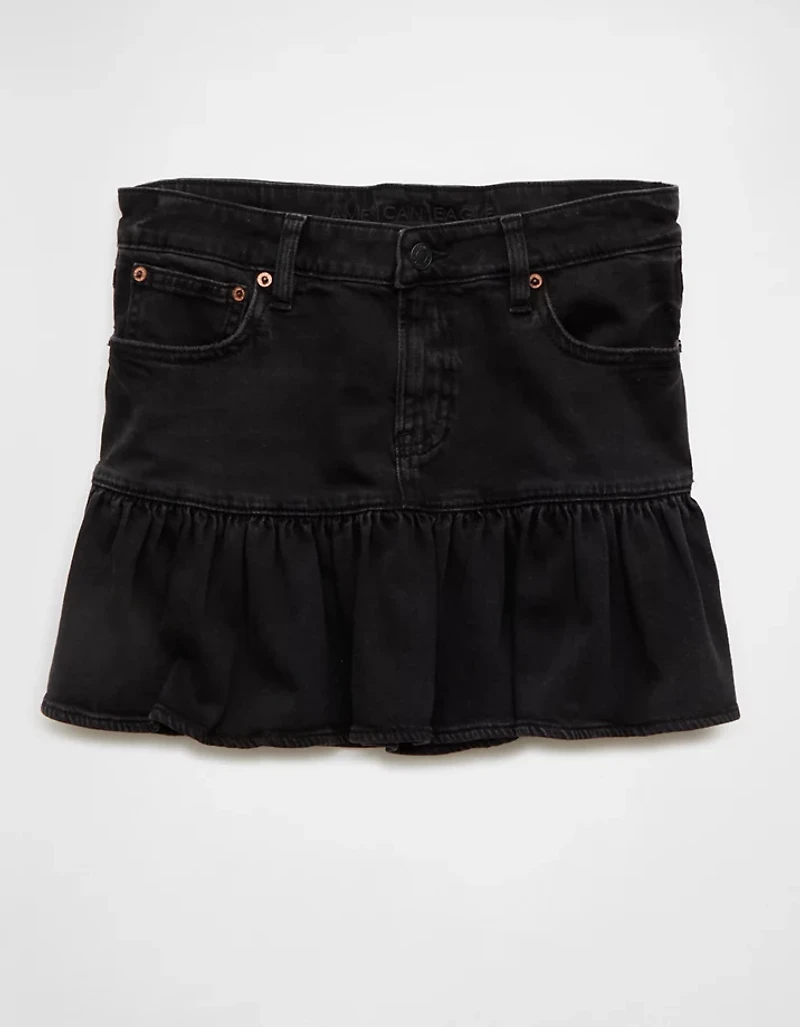 AE High-Waisted Ruffle Mini Skirt