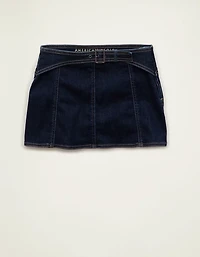 AE Low-Rise Denim It Knit Micro Skirt