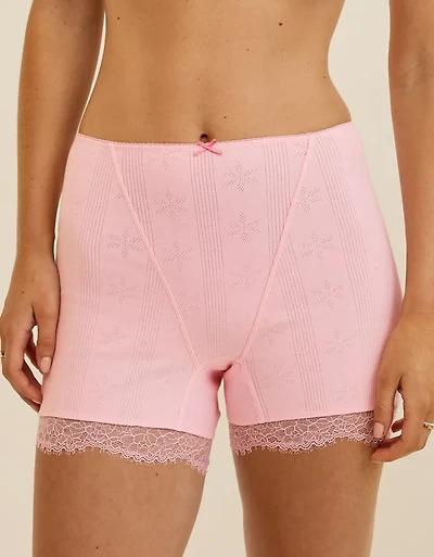 Superchill Pointelle High Waisted Boyshort Underwear